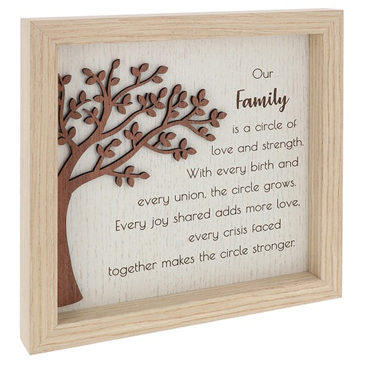 Tree of Life Square Plaque Family