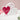 LOVE ME & YOU HEART DOUBLE BLOCK WHITE WOOD WITH RED HEART