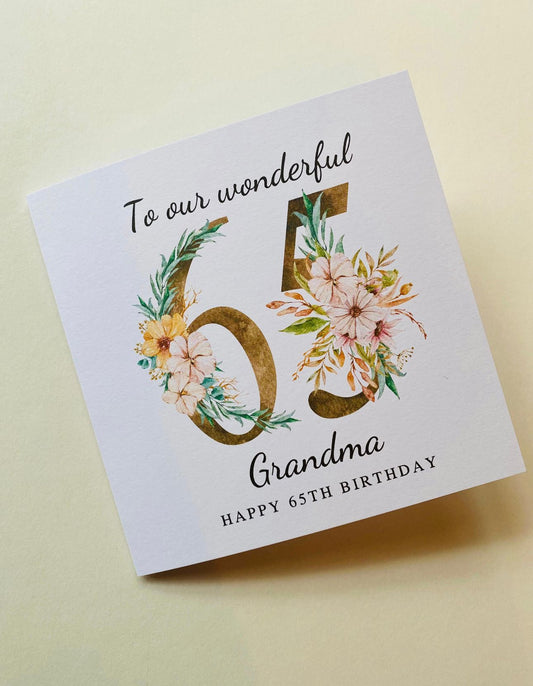Personalised Milestone Birthday Cards - Female