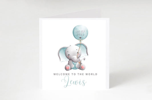 Personalised New Baby Cards - Boy