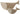 A set of two wooden whale decorations in varying shades of beige and brown, with a white engraved mouth detail.