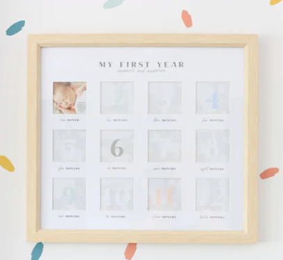 Baby first year frame