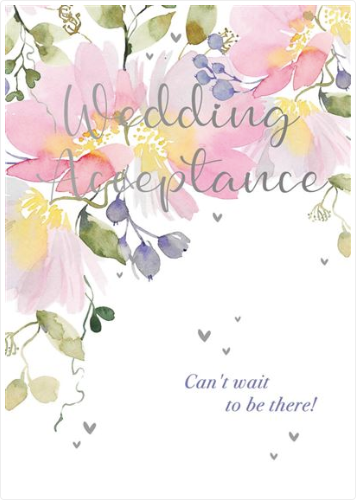 Wedding Acceptance - Floral Bloom