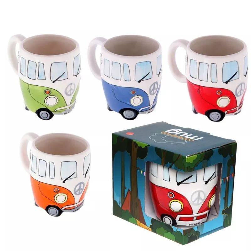 Camper Van Ceramic Shaped Mug