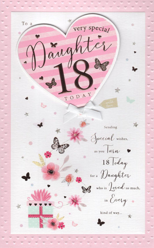 Daughter 18th Birthday - Pink Heart