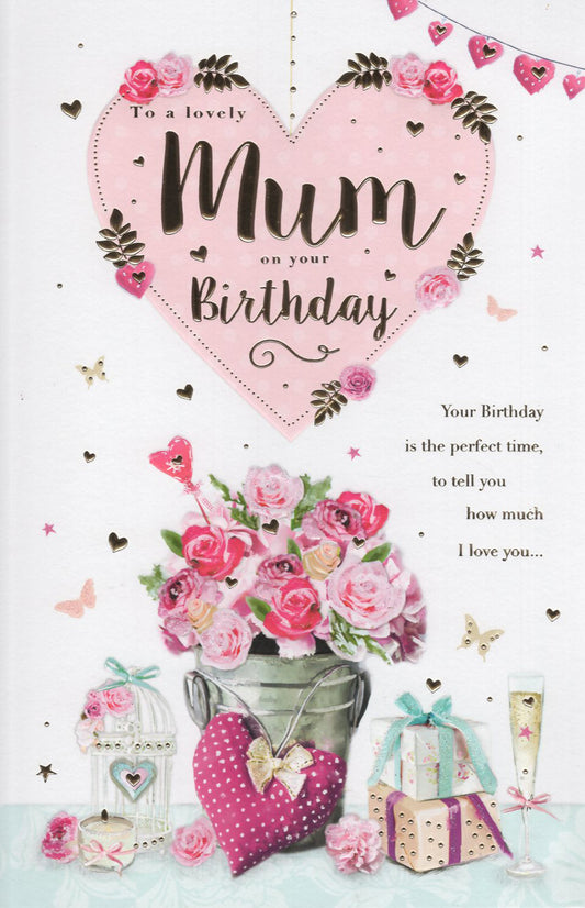 Mum Birthday - Pink Heart