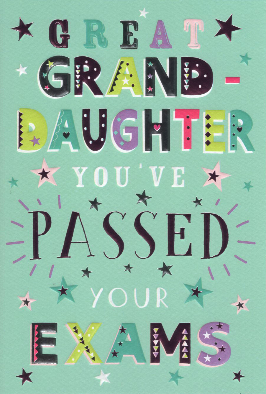 Exams Passed - Great Granddaughter