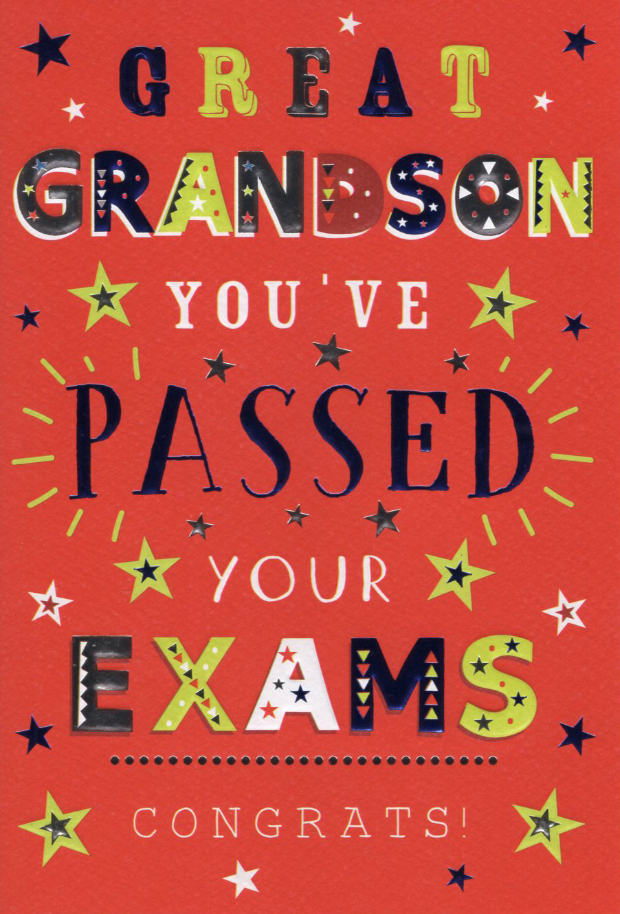 Exams Passed - Great Grandson