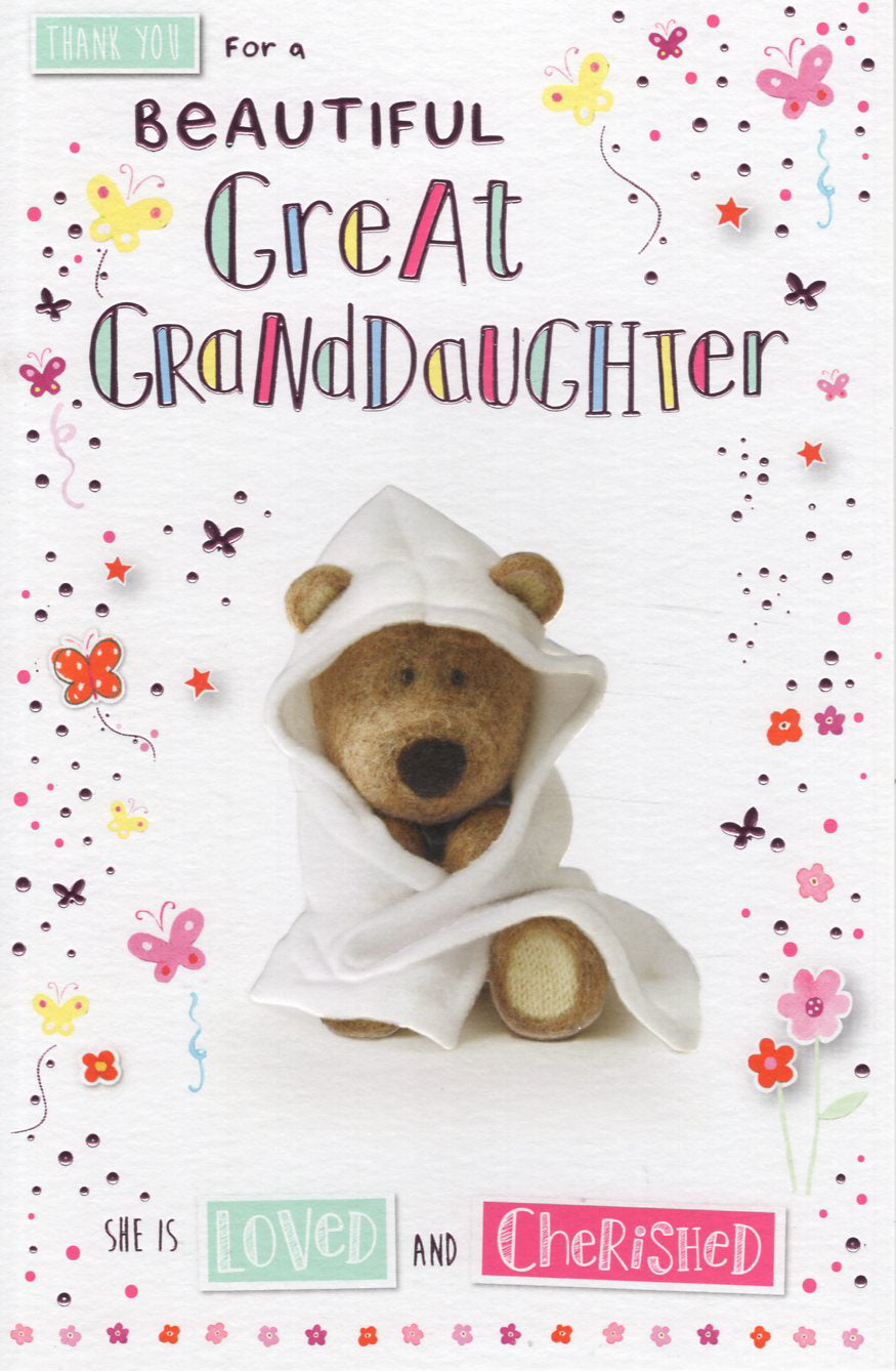 Baby Great Granddaughter Birth - Barley Bear