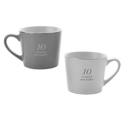 Grey & White Mugs 10th Anniversary