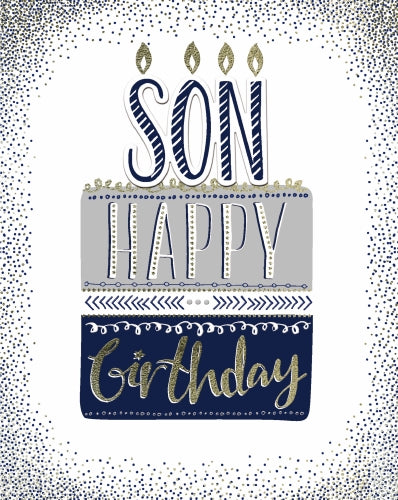Son Birthday - Blue Cake