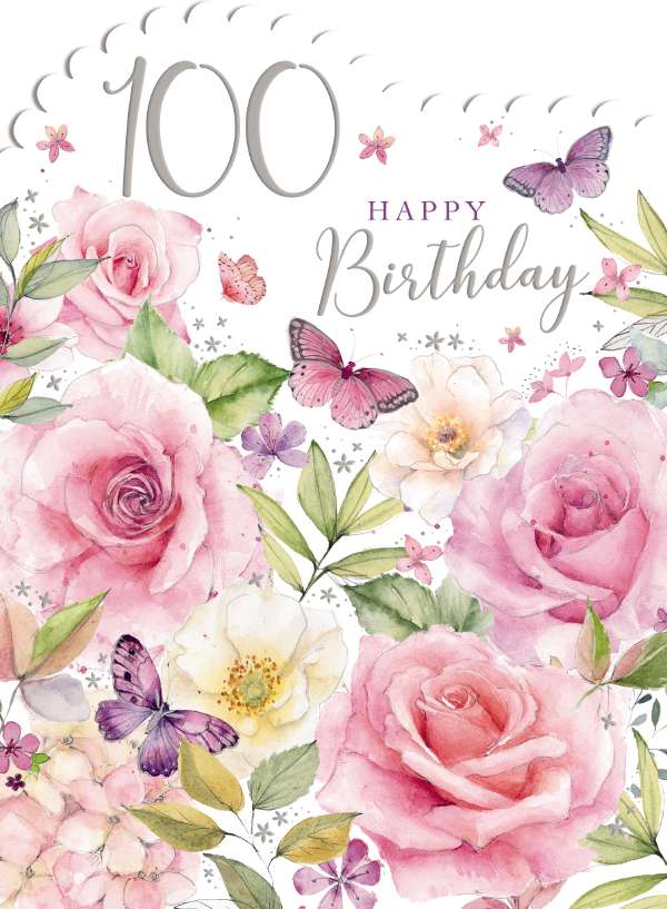 100th Birthday - Floral