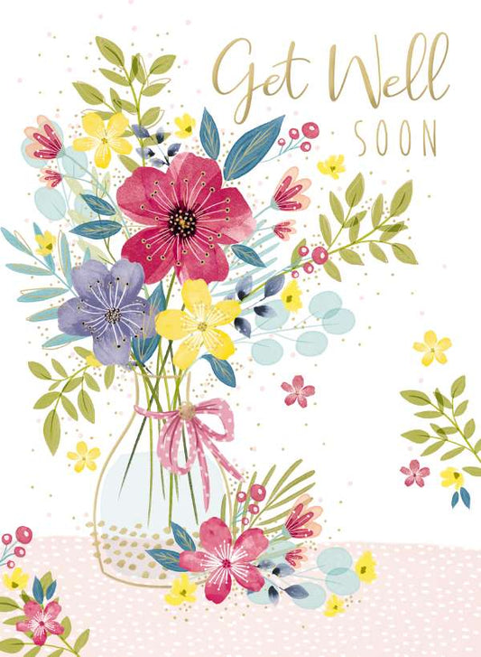 Get Well Soon - Flower Vase