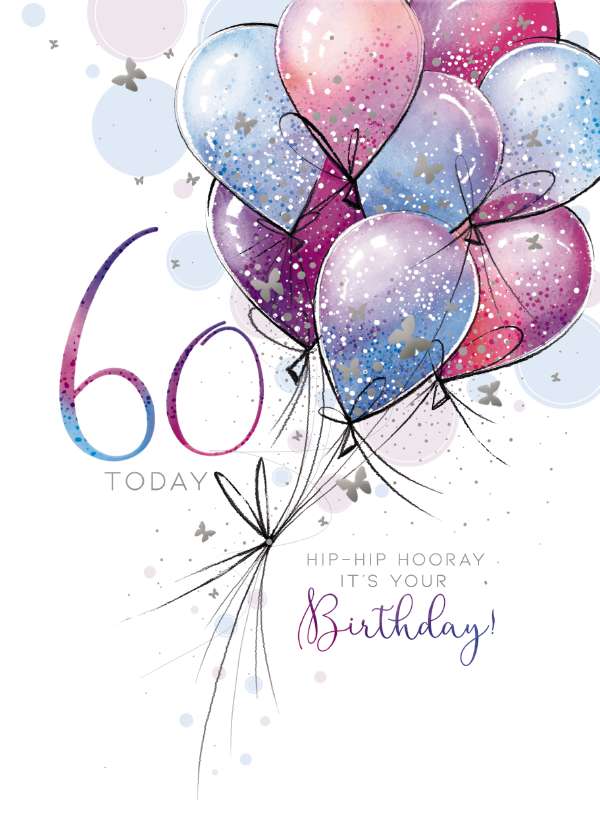 60th Birthday - Balloon Stack