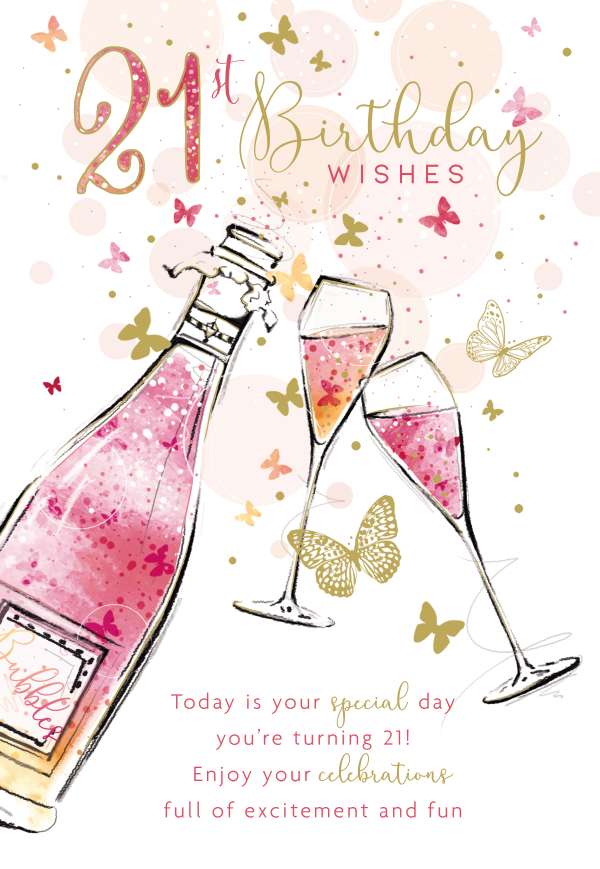 21st Birthday - Pink Champagne