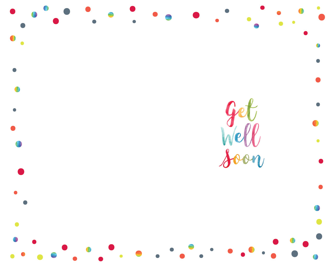 Get Well Soon - Blue Rainbow