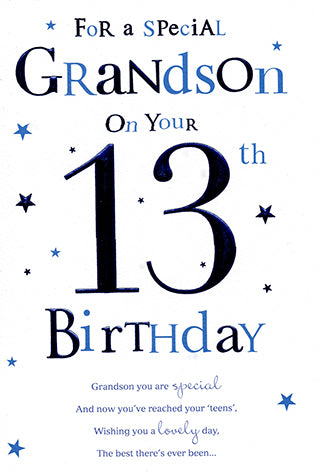 Grandson 13th Birthday