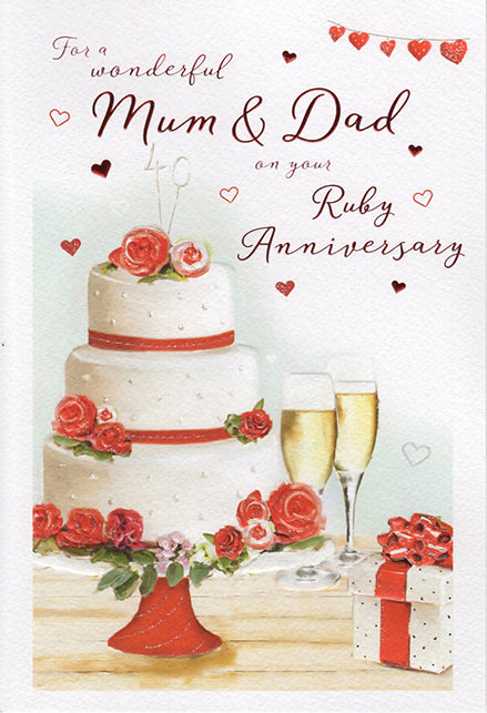 Mum & Dad Ruby Anniversary