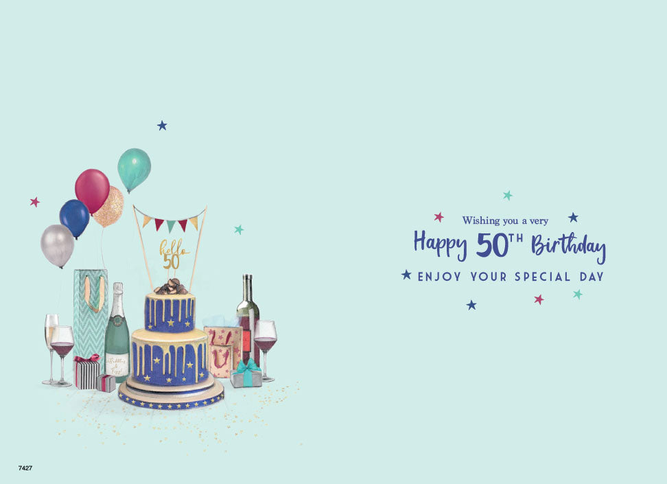 50th Birthday - Cake Bunting