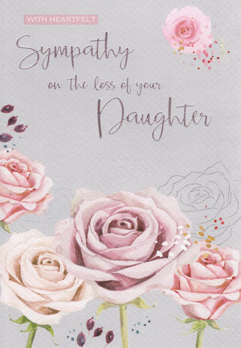 Sympathy - Daughter - Roses