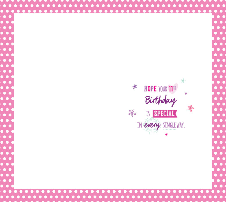 11th Birthday - Pink Sparkle