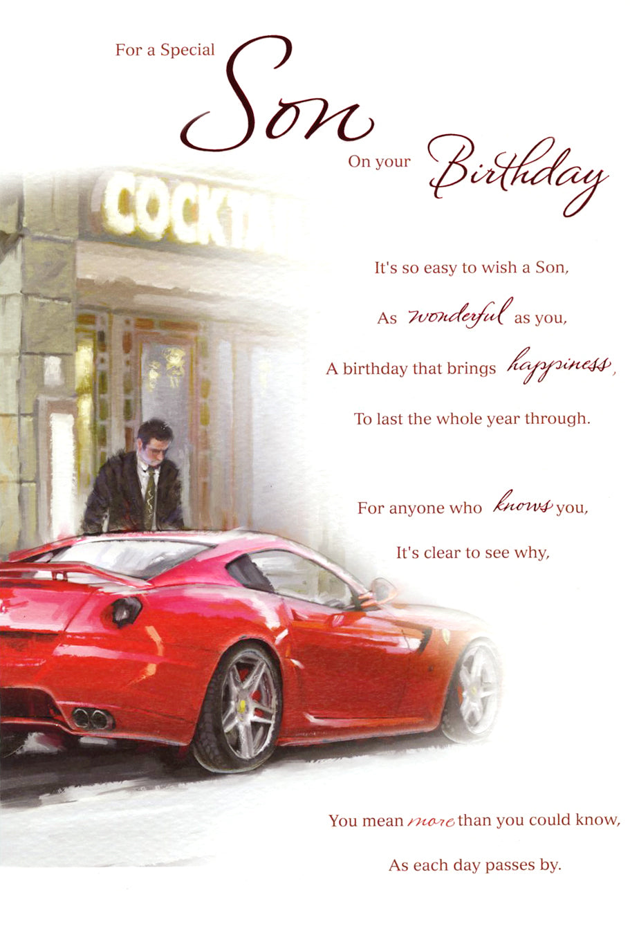 Son Birthday - Red Car