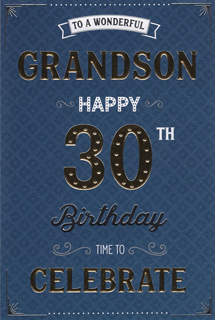 Grandson 30th Birthday