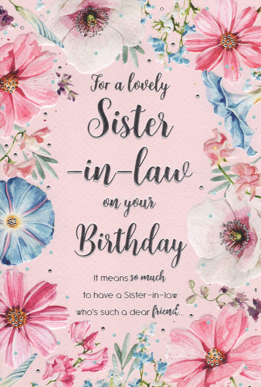 Sister in Law Birthday - Pink Flowers