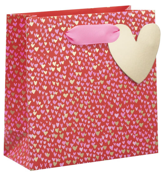Pink Hearts Gift Bag