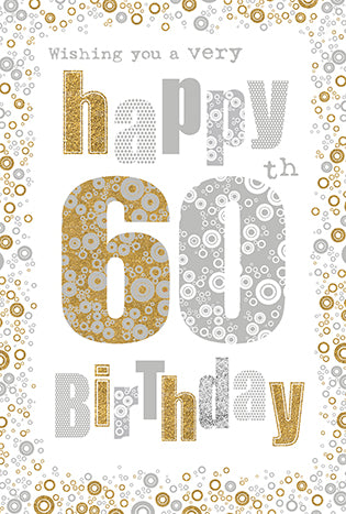 60th Birthday - Gold Silver