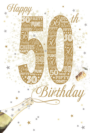 50th Birthday - Champagne