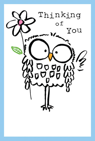Thinking Of You - Doodle Owl