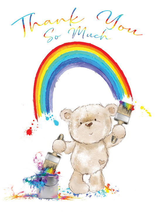 Thank You - Rainbow Bear