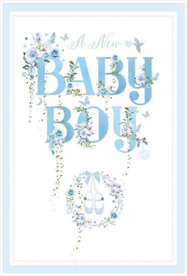 Birth - Baby Boy Blue Boots