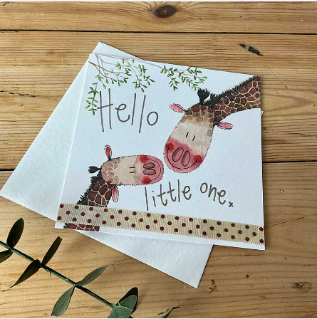 HELLO LITTLE ONE NEW BABY CARD