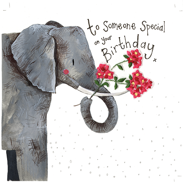 Someone Special Birthday - Blank - Elephant