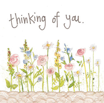 Thinking Of You - Blank - Flowers